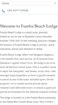Mobile Screenshot of fumbabeachlodge.com